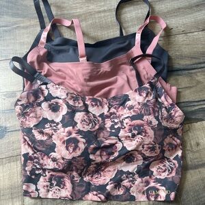 Vince Camuto Pink and Floral Camisole Duo